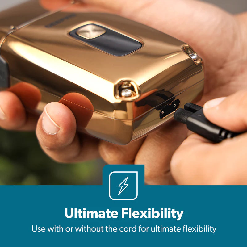 Geepas Digital Waterproof Shaver- GSR57520UK/ for Men, IPX6 Rating, 3 Blades/ Cord and Cordless Operation, with Travel Safety Lock/ Perfect for In-House Styling