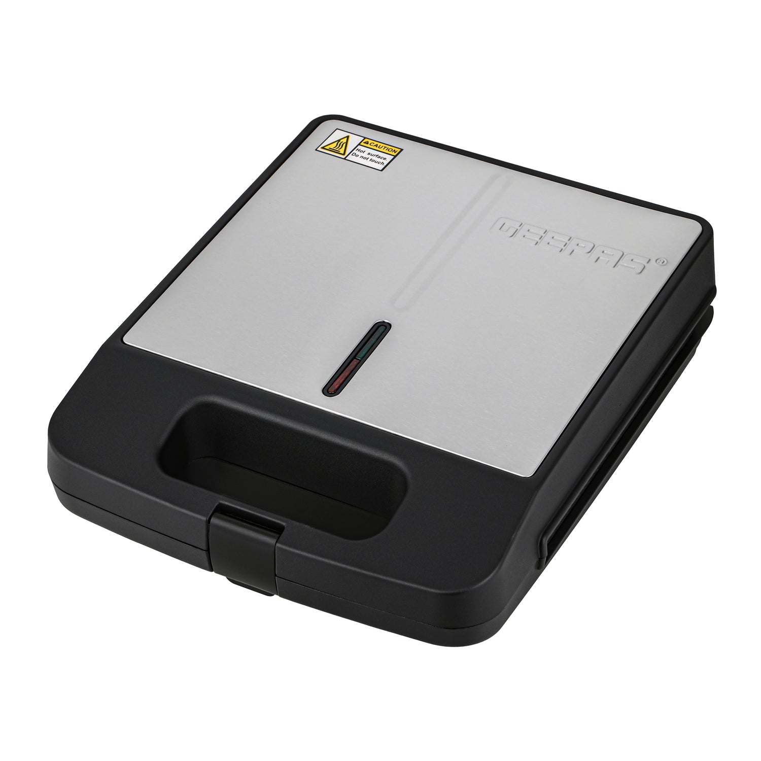 Geepas 4 Slice Sandwich Maker- GST5391 | 1100W with Automatic Temperature Control, Non-Stick Plates, Cool Touch Handle | Perfect for Breakfast & Snacks | 2Year Warranty