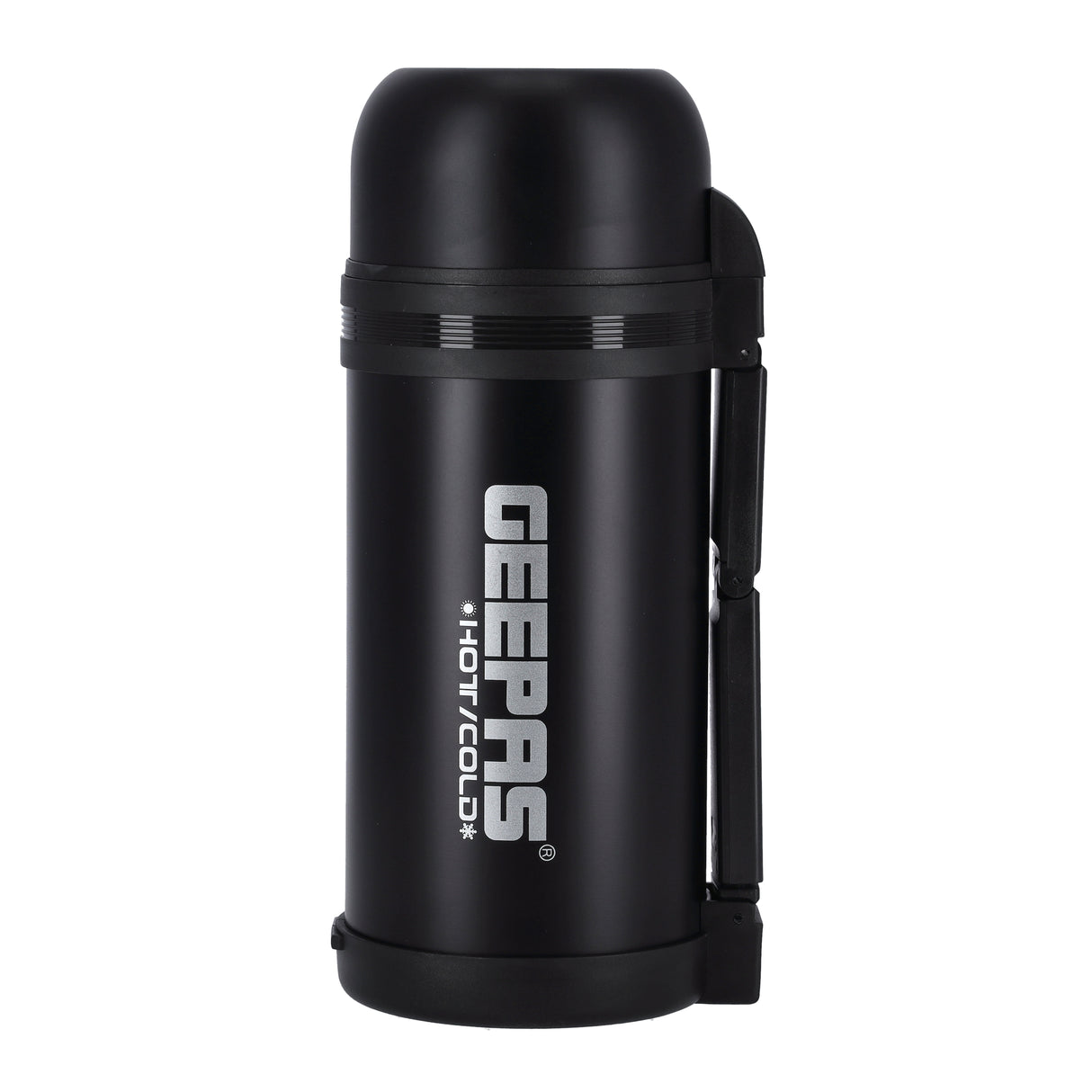 Geepas GSVB4110 Stainless Steel Vacuum Bottle | 1.2L | Double-Walled 18/8 Stainless Steel with Copper Coating | Hot 18H/Cold 24H Retention | BPA-Free | 2 Years Warranty