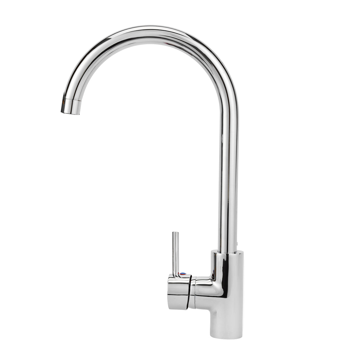 Geepas Single Lever Sink Mixer- GSW61010 | Brass Deck Mounted Kitchen Tap | Solid Metal Handle, 35 Ceramic Cartridge, Leak-Proof & 360° Swivel Spout | 5Year Warranty