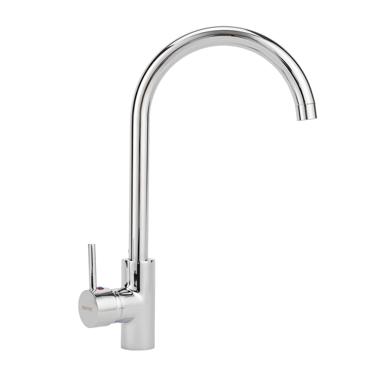 Geepas Single Lever Sink Mixer- GSW61010 | Brass Deck Mounted Kitchen Tap | Solid Metal Handle, 35 Ceramic Cartridge, Leak-Proof & 360° Swivel Spout | 5Year Warranty