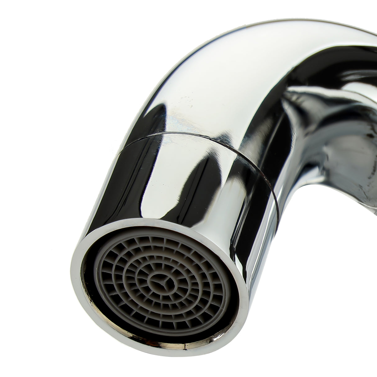 Geepas Single Lever Sink Mixer GSW61144 | Brass Deck Mounted Tap for Kitchen/Bathroom | Solid Handle, Ceramic Cartridge, Leak-Proof, 360° Spout | 5-Year Warranty