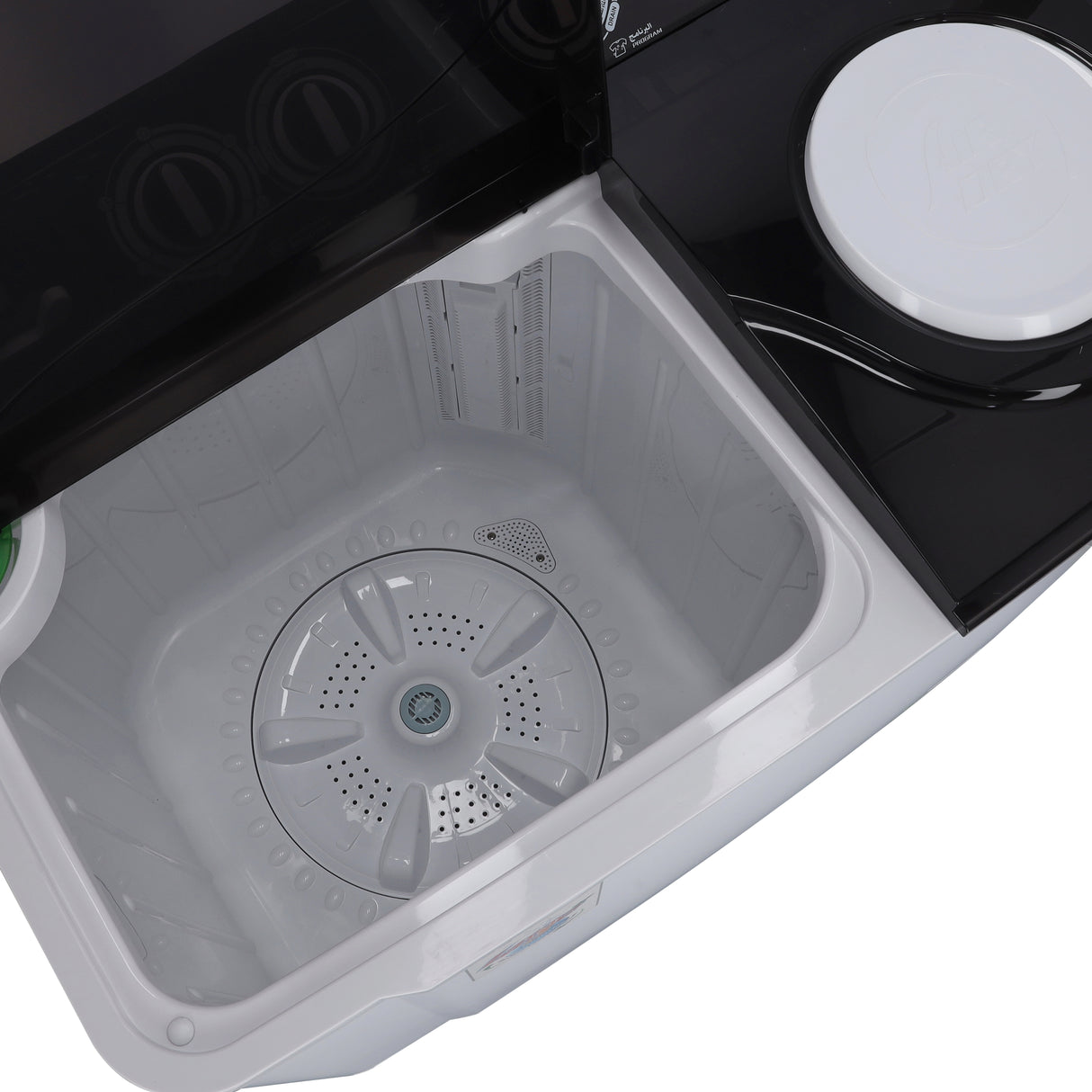 Geepas GSWM18012 Twin Tub Semi Automatic Washing Machine | 15Kg Capacity | Air Dry Function| Bubble Marker Wash | Dual Water Inlet | 700W Power & 220-240V Operation