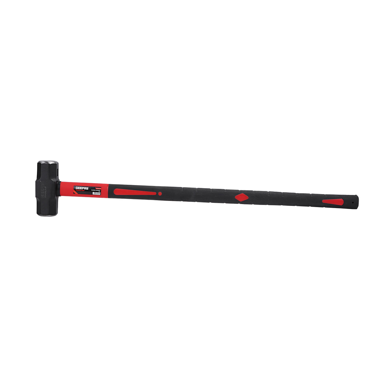 Geepas GT59122 Sledge Hammer Fibre Handle Carbon Steel Head | Drop Forged Head | Long Handle | Ideal for Carpenters, Site Workers & DIYers