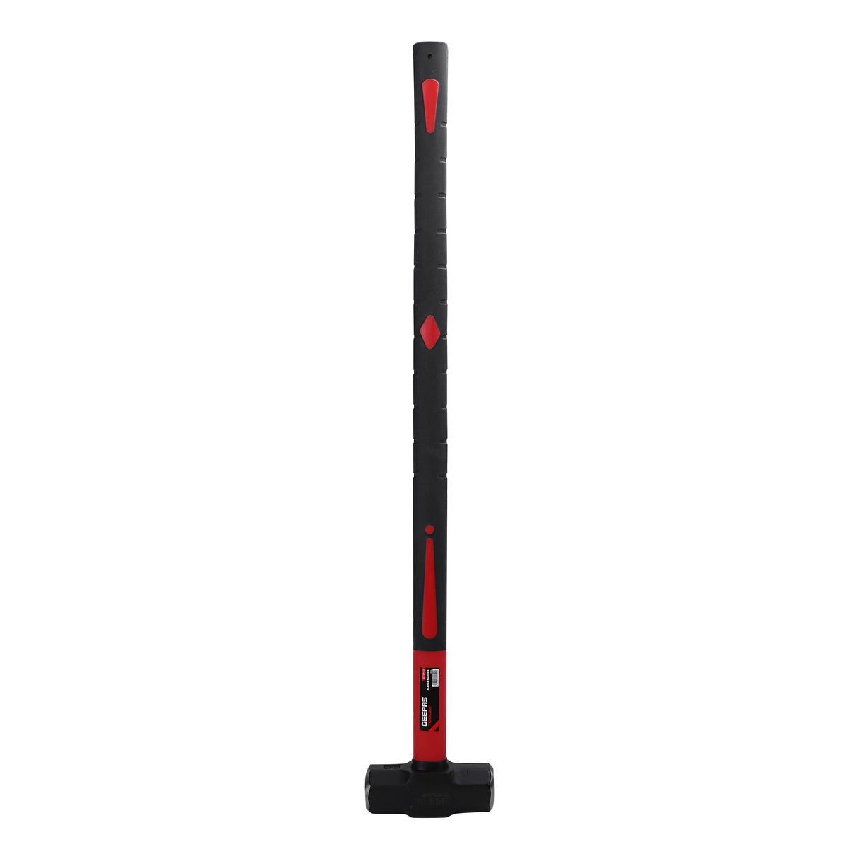 Geepas GT59122 Sledge Hammer Fibre Handle Carbon Steel Head | Drop Forged Head | Long Handle | Ideal for Carpenters, Site Workers & DIYers
