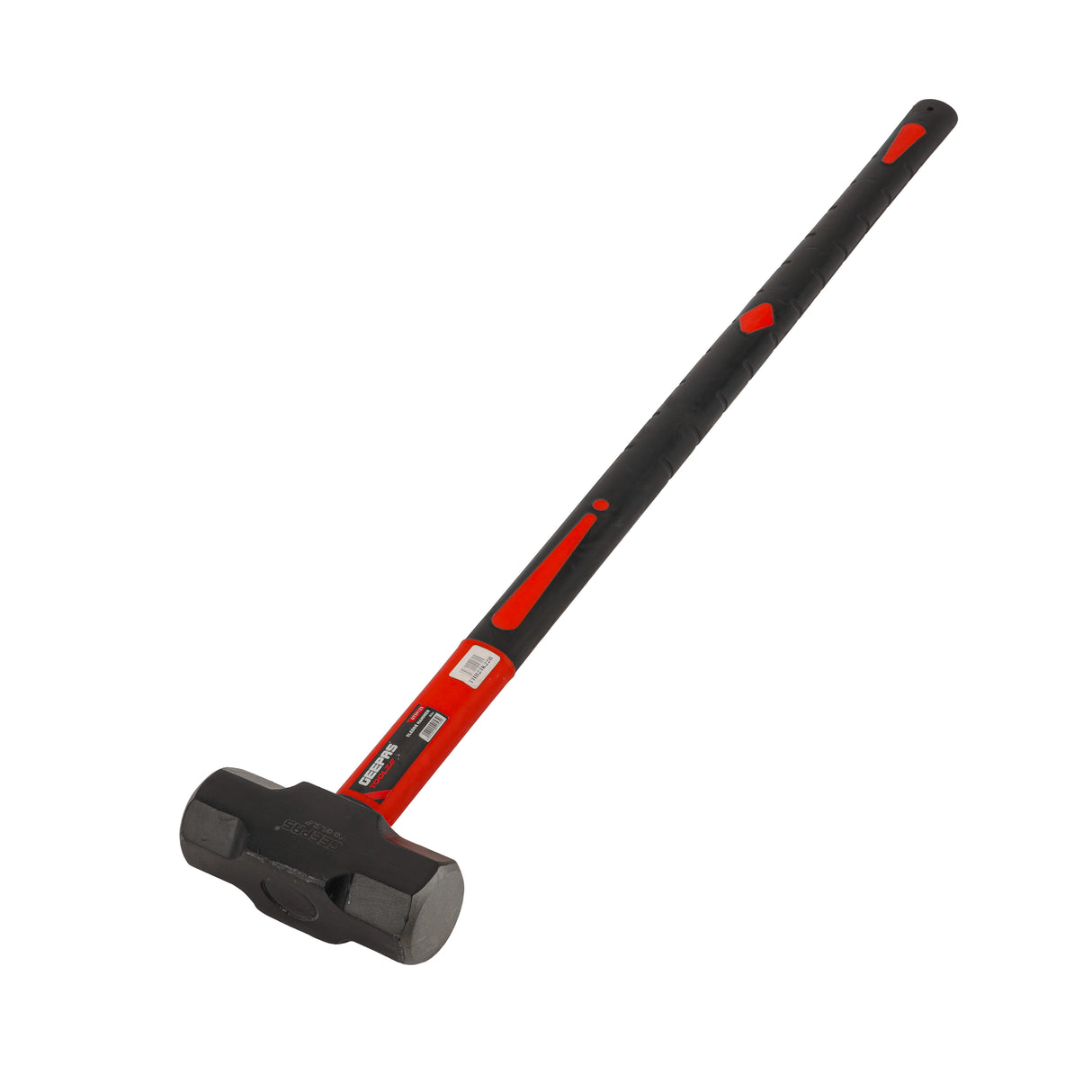 Geepas GT59123 Sledge Hammer | Fibre Handle | Carbon Steel Drop Forged Head | Long Handle | Ideal for Carpenters, Site Workers & DIYers