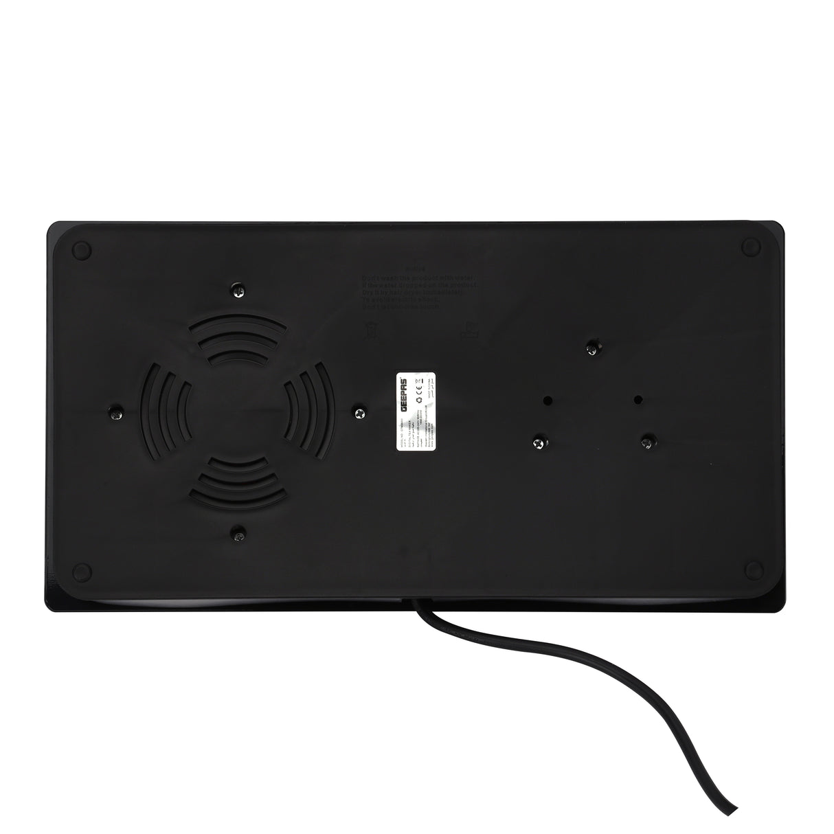 Geepas Borosilicate Glass Digital Tea Maker- GTM38065/ 1.8 L and 1.2 L, Touch Screen Control, 60W for Fast Boiling/  2 Years Warranty, Silver and Black