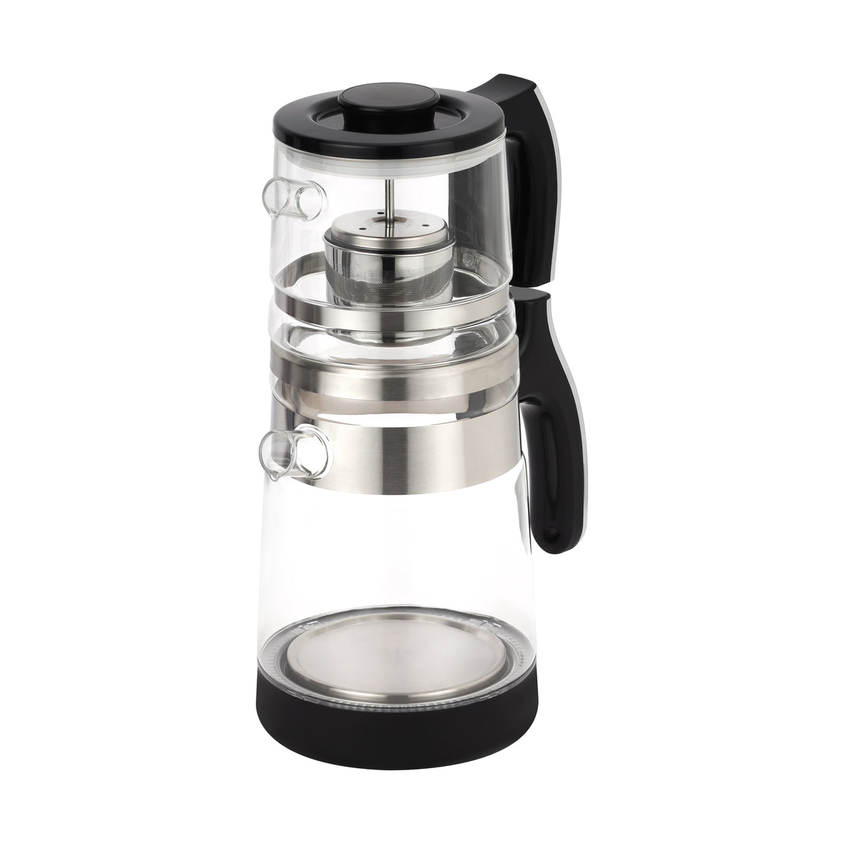 Geepas Digital Tea Maker GTM38079 | 1.8L kettle + 0.9L teapot, smart touch control, durable glass body, stainless steel heater, overheating protection, 1500W power