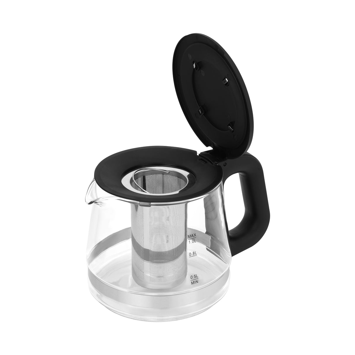 Geepas GTM38080 Digital Tea Maker | 1.7L kettle with glass teapot & infuser, smart touch control, durable design, multi-function settings, perfect for tea lovers