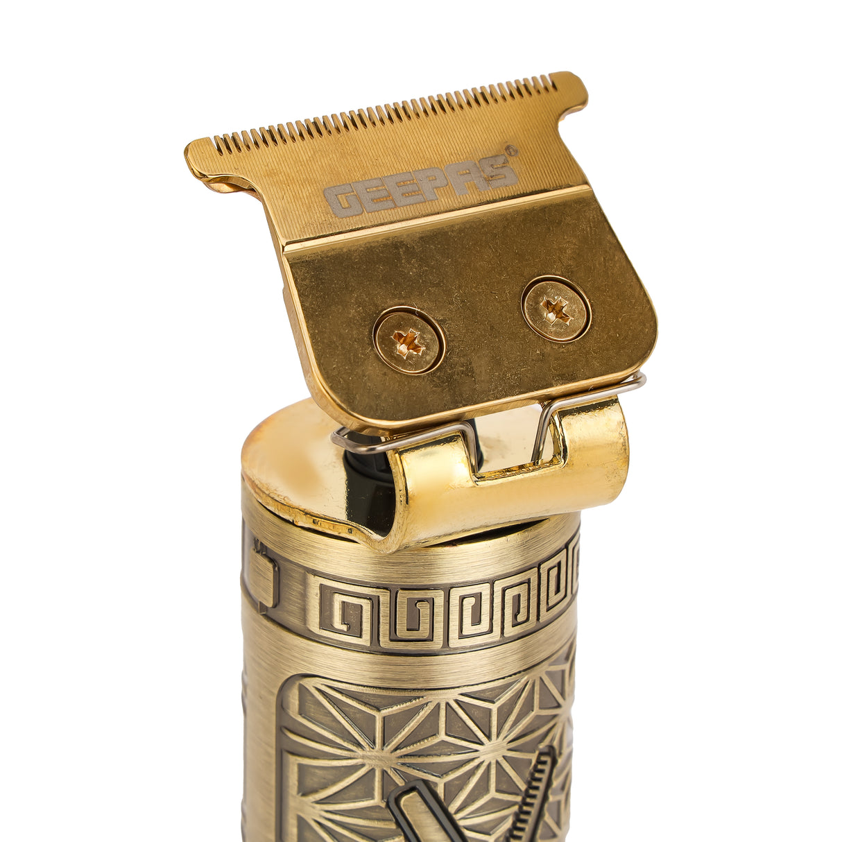 Geepas Professional Hair Clipper GTR56038 | High Performance T-Blade, LCD Display, Li-ion Battery, Fast Charging | Safe on Scalp, Perfect for Home & Salon, 2Year Warranty