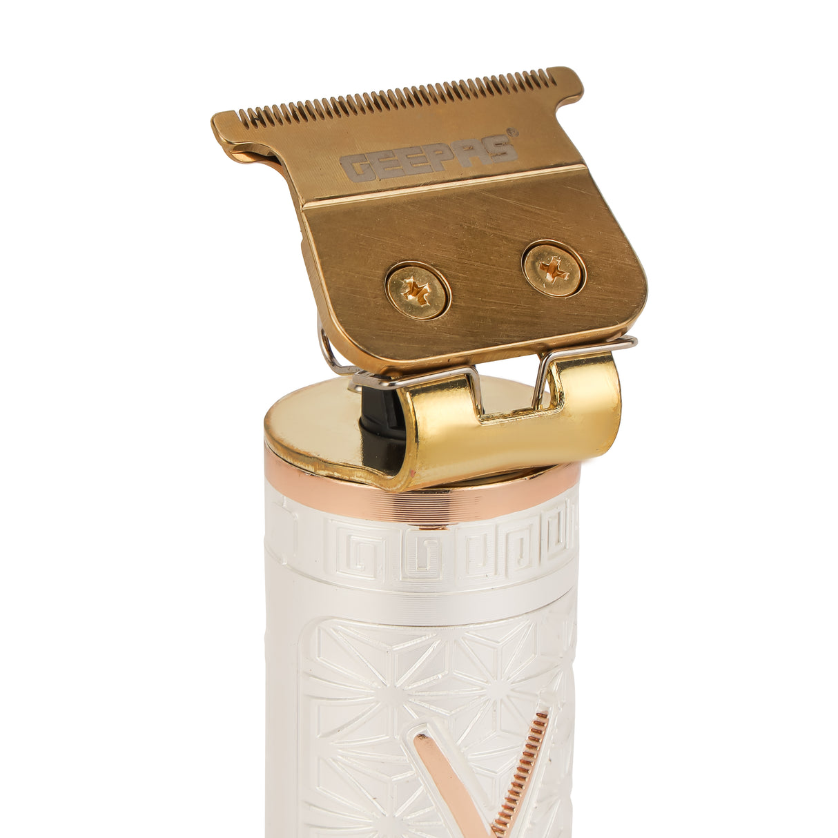 Geepas Professional Digital Hair Clipper GTR56039 | High Performance T-Blade, LCD Display, Li-ion Battery, Type-C Fast Charging | Safe on Scalp, 2 Year Warranty