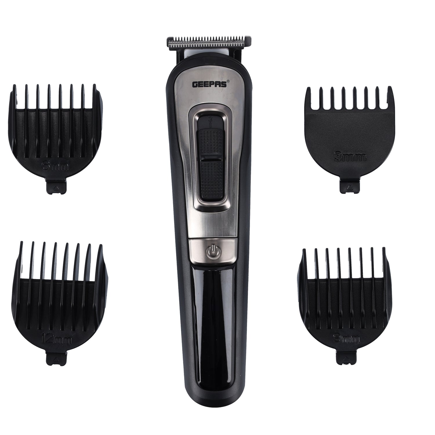 Geepas 11-IN-1 Rechargeable Grooming Set- GTR8300| With 6 Interchangeable Heads and 4 Comb Attachments| Includes a Charging Stand, Cleaning Brush and USB Cable