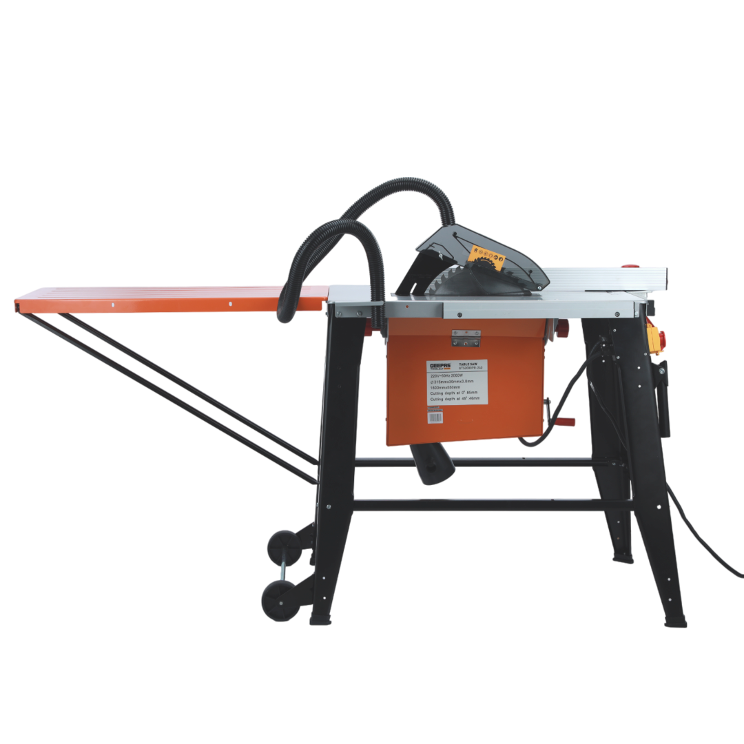 Geepas Table Saw- GTS2000PR-240| 2000 W Power, High-Quality for Durability and Ergonomically Designed
