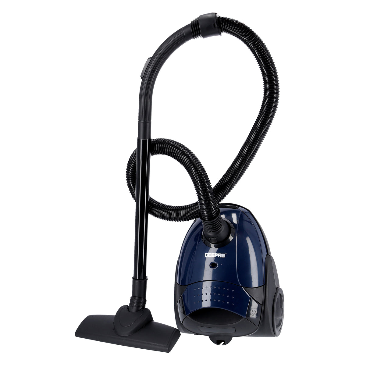 Geepas GVC2594 Vacuum Cleaner with Dust Bag, 2200W - 1.5L - Powerful Suction - Dust Full Indicator | Flexible Hose with Airflow on Handle | Pedal Switch and Auto-Rewinding Wire