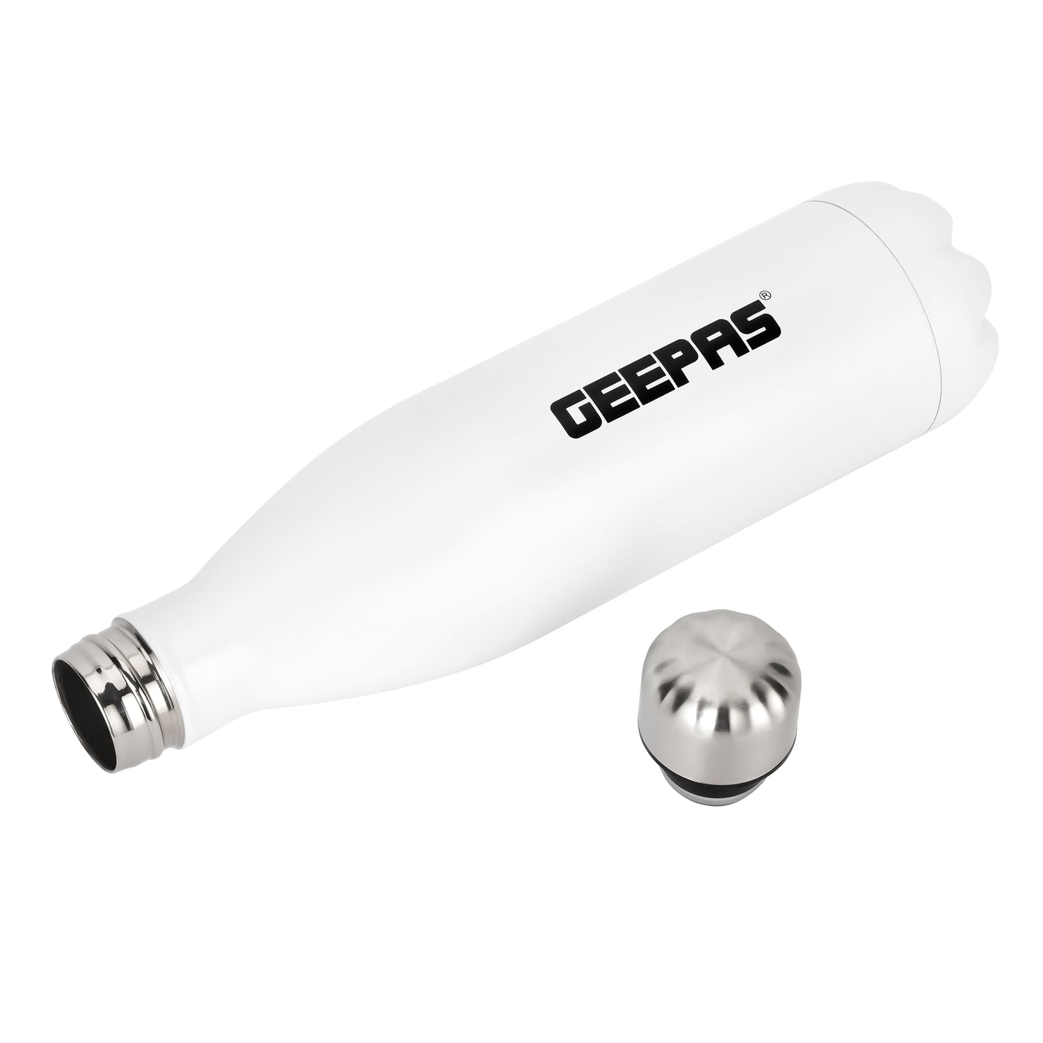 Geepas GVF27020 Stainless Steel Vacuum Flask| 750ml| Double Wall Insulation Keeps Beverages Hot & Cold up to 24 Hours |Leak Proof Design | Stylish Look | 2 Years Warranty