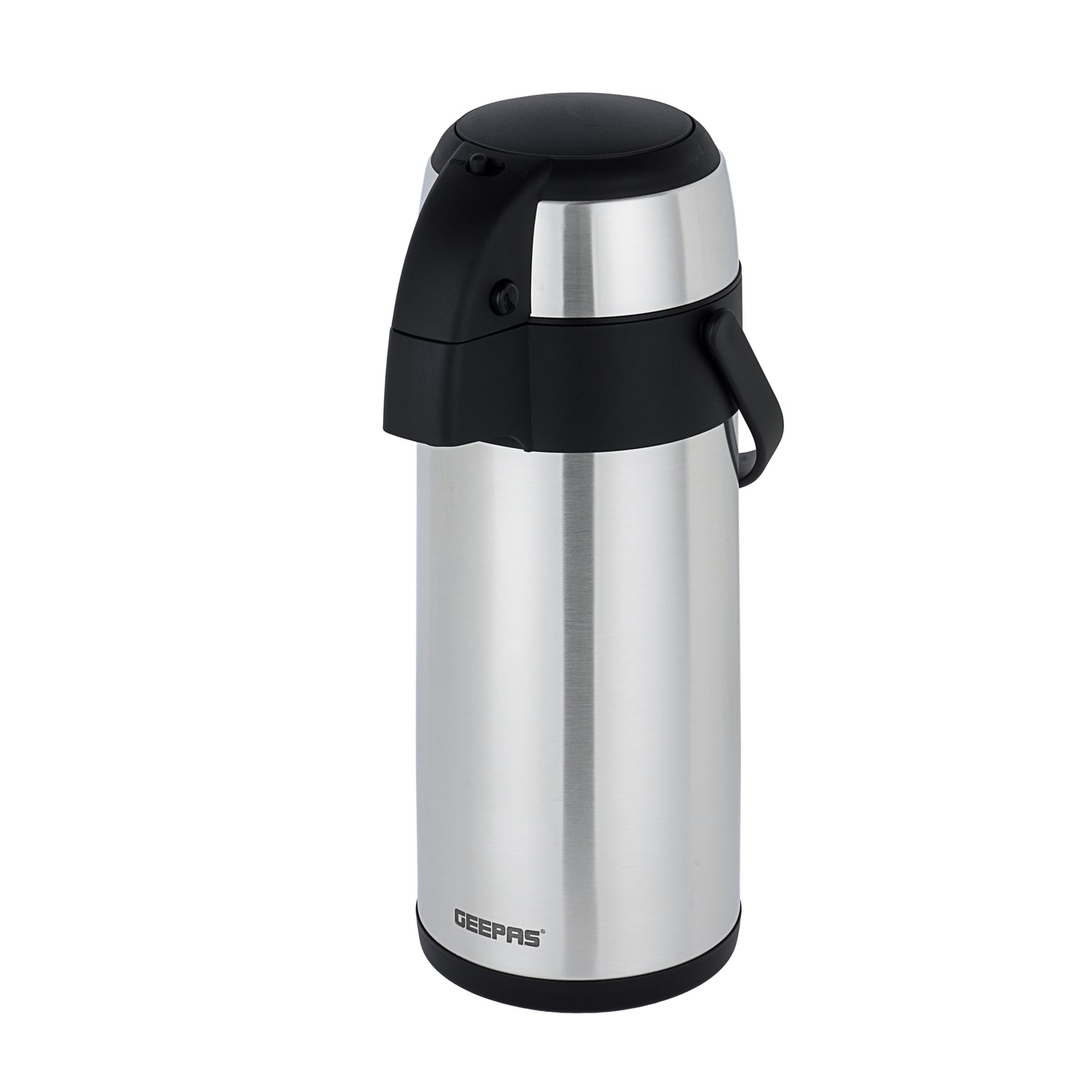 Geepas Stainless Steel Air Pot Flask, 3.5L Vacuum Flask, GVF5263 | Hot/Cold up to 24Hrs | Double-Walled Vacuum Flask for Coffee, Hot Water, Tea & More