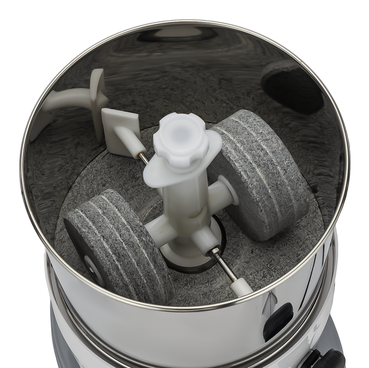 Geepas Wet Grinder GWG44063 | 2L Stainless Steel Drum | 200W | High Quality Grinding Stones | Interlocking Safety | Atta Kneader & Coconut Scraper | 2 Years Warranty