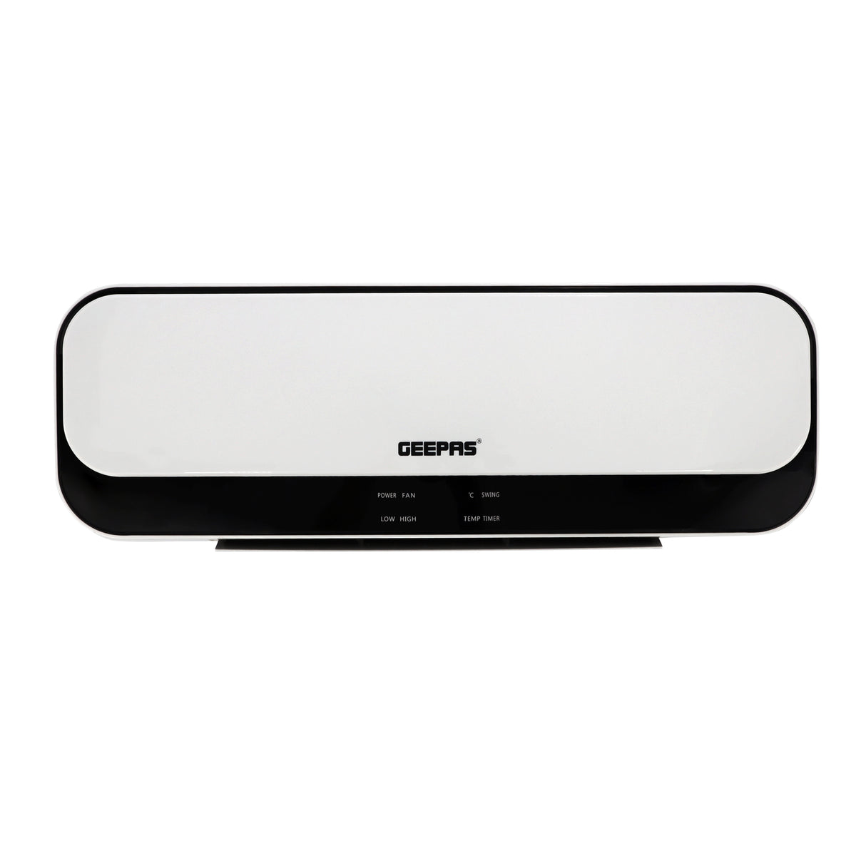 Geepas PTC Ceramic Wall Heater GWH28519 with 2000W power, 2 heat settings, remote control, LED display, 8-hour timer, and overheat protection for safe and efficient heating.