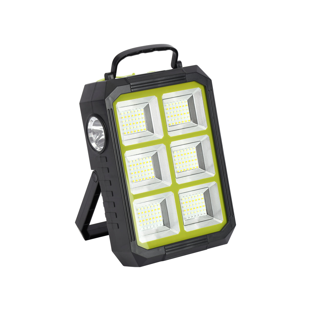 Geepas 300W Solar Floodlight GWL51097 | 5400mAh Battery, 252 LEDs, Rechargeable & Flexible, Wide Coverage, Perfect for Outdoor, Camping & Emergency, 2Years Warranty