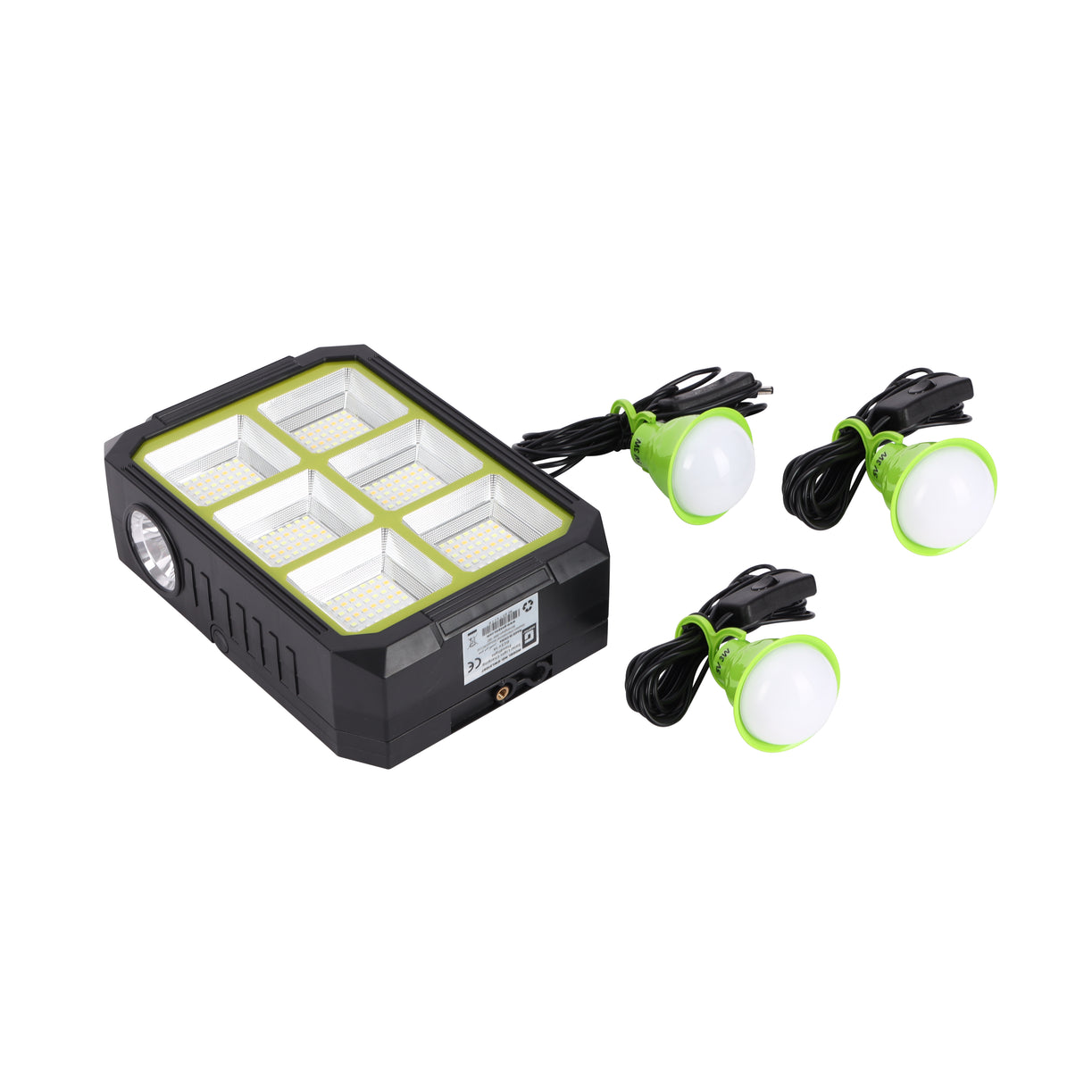 Geepas 300W Solar Floodlight GWL51097 | 5400mAh Battery, 252 LEDs, Rechargeable & Flexible, Wide Coverage, Perfect for Outdoor, Camping & Emergency, 2Years Warranty