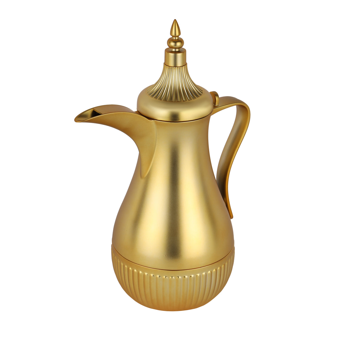 Royalford 1000 ML Malika Vacuum Flask- RF12135/ with Pink Glass Inner and PP Outer Body/ Keeps Your Drinks Hot or Cold, Asbestos-Free and Hygienic, Gold