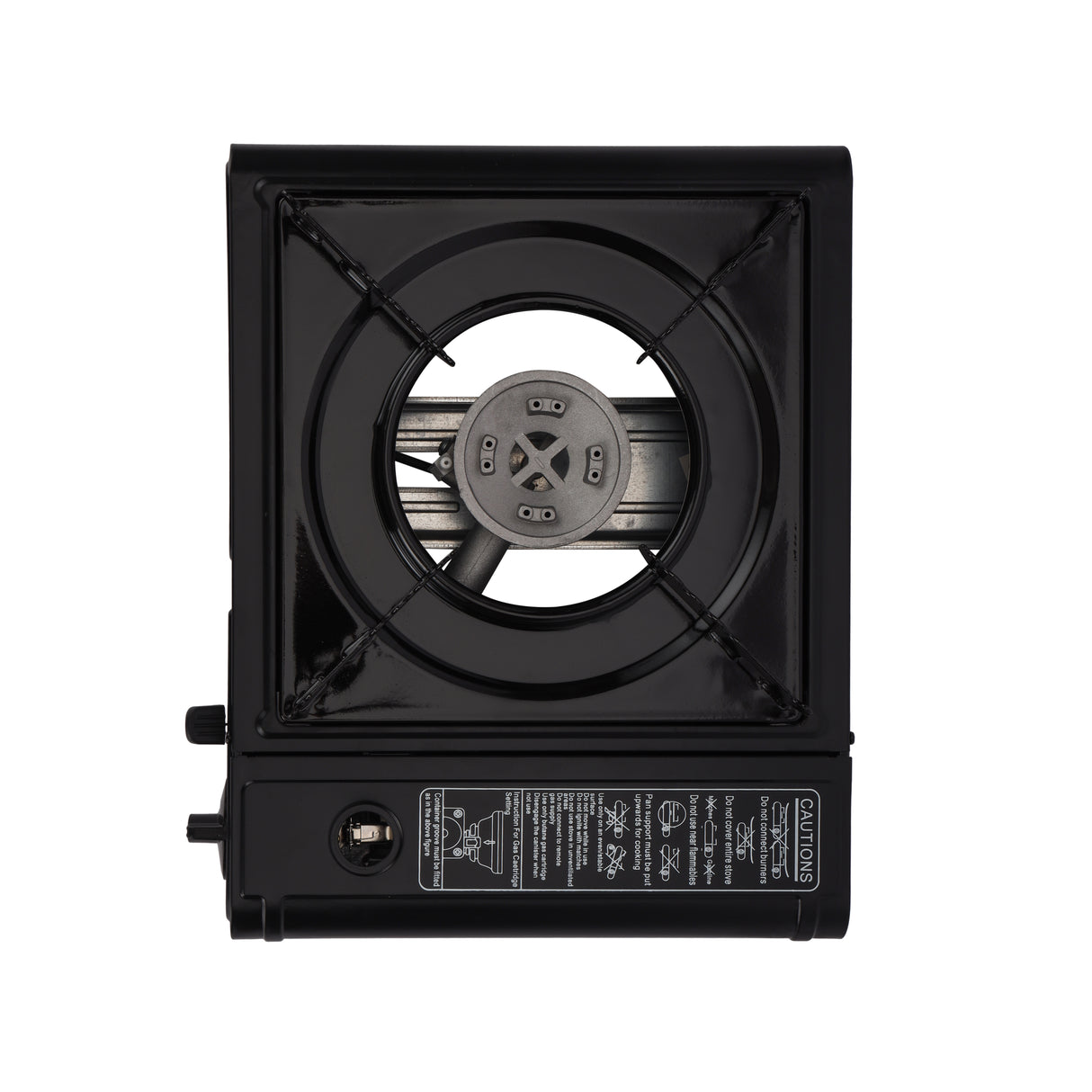 Royalford Portable Gas Stove, Variable Heat Control, RF10359 | Compact Outdoor LPG Camping Cooker with Carry Bag | Piezo Ignition | Durable Iron Construction