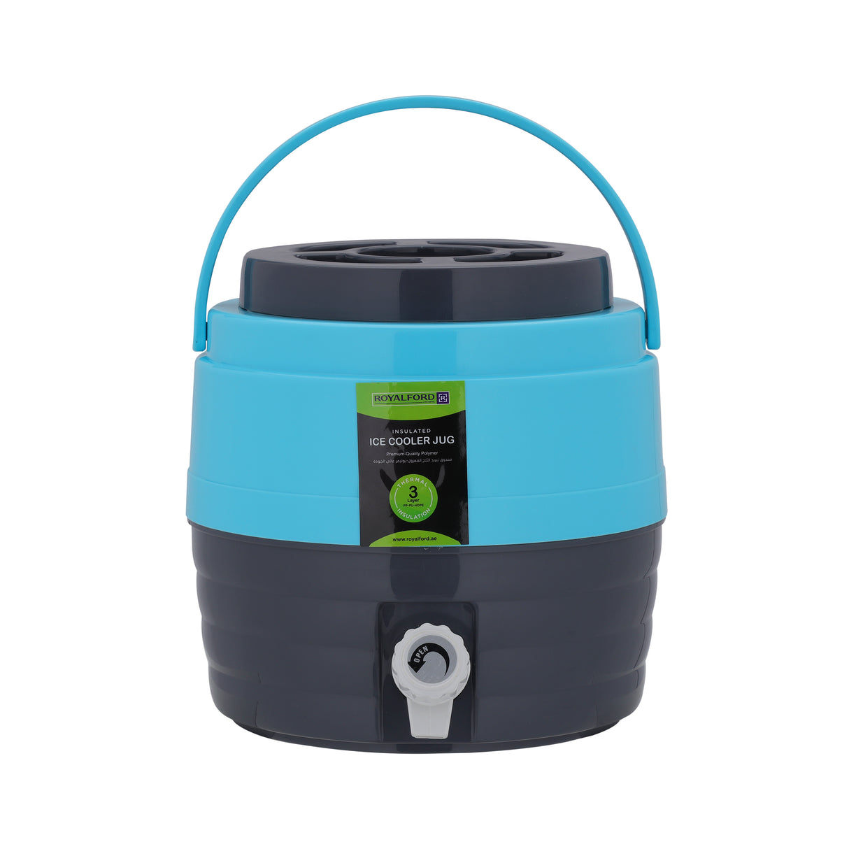 Carry Cool Plus, Durable Tap, RF10487 | PU Foam Insulation | Easy to Carry Handle | Ideal for Home/ Office/ Shop & More| Reusable| Easy to Carry Handle
