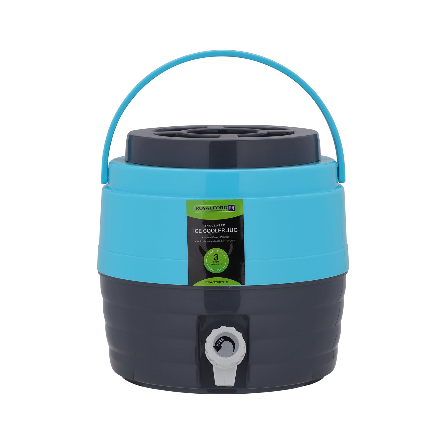 Carry Cool Plus, Durable Tap, RF10487 | PU Foam Insulation | Easy to Carry Handle | Ideal for Home/ Office/ Shop & More| Reusable| Easy to Carry Handle