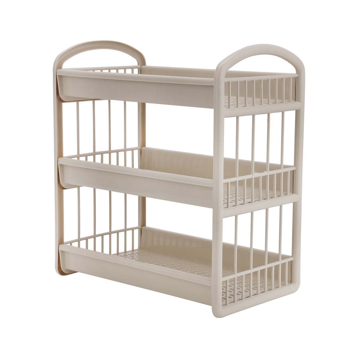 Royalford 3-Layer Storage Shelf- RF10885| Plastic Storage Rack| Multi-Purpose Storage Rack| Stand for Fruits, Vegetables, Containers, Toiletries, etc.| Storage Shelf for Home, Office and Kitchen