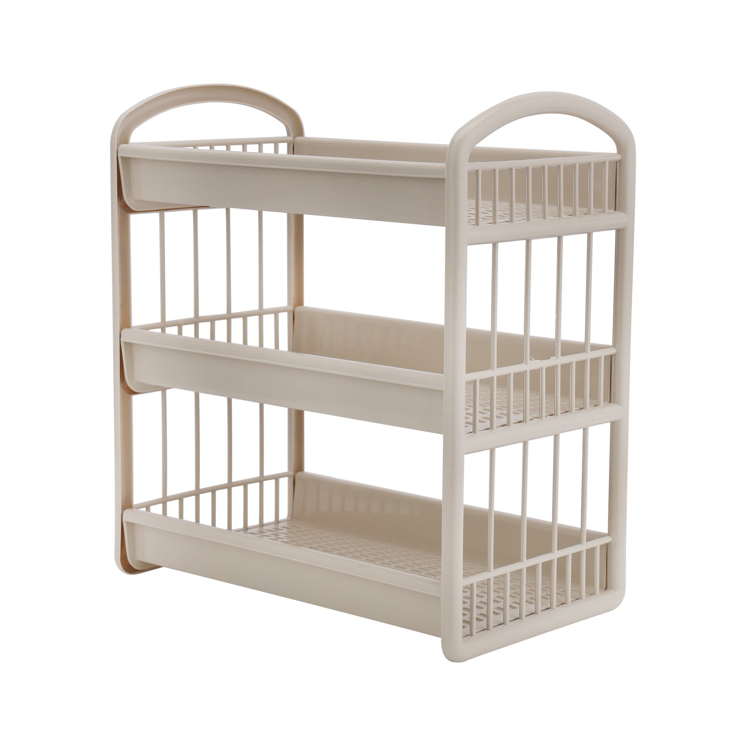 Royalford 3-Layer Storage Shelf- RF10885| Plastic Storage Rack| Multi-Purpose Storage Rack| Stand for Fruits, Vegetables, Containers, Toiletries, etc.| Storage Shelf for Home, Office and Kitchen