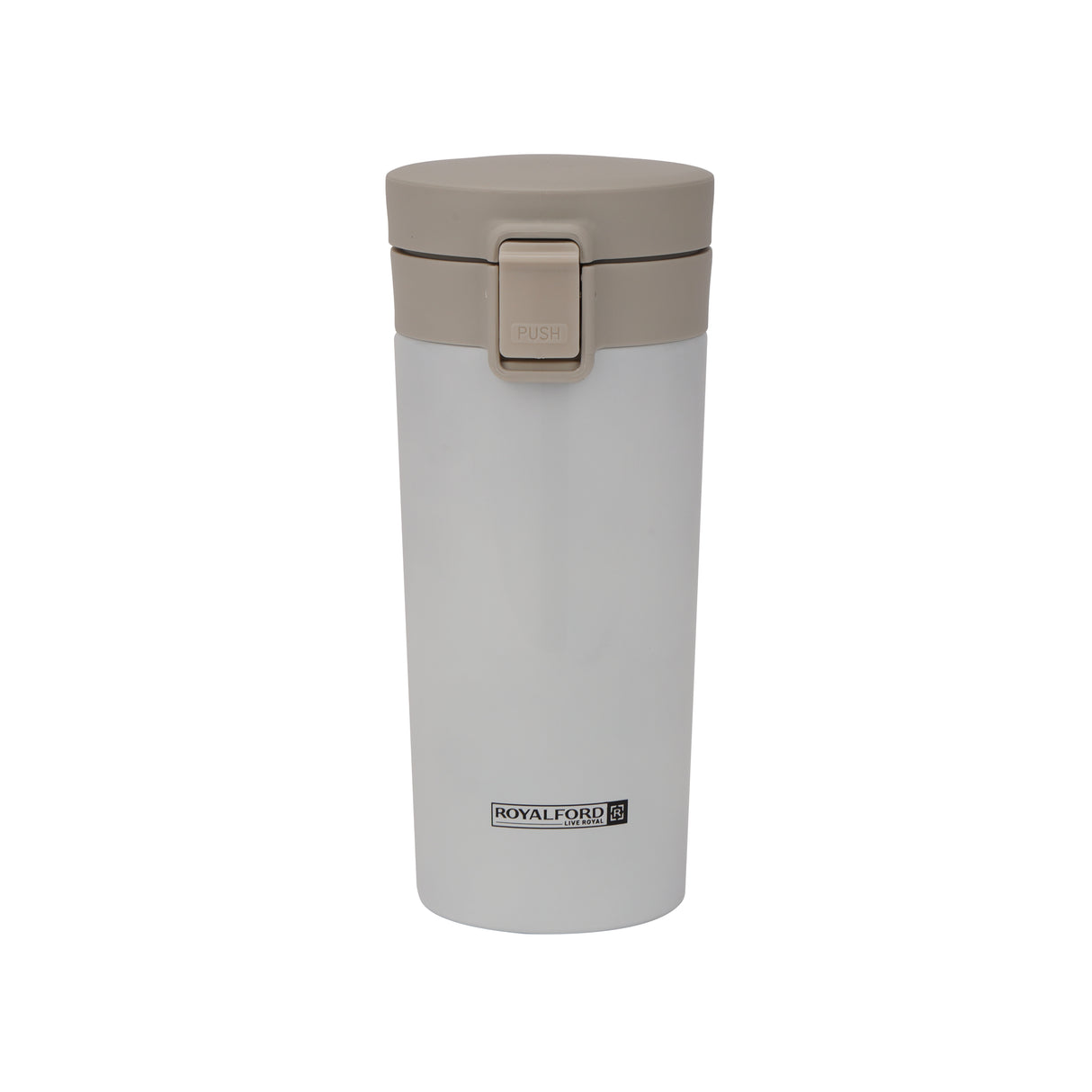 Royalford 380 ML / 12.8oz Stainless Steel Vacuum Tumbler- RF11247| High-Quality Vacuum Insulation Preserves the Flavor and Freshness| Portable, Leak-Resistant and Light-Weight| Suitable for Indoor and Outdoor Use| Brown