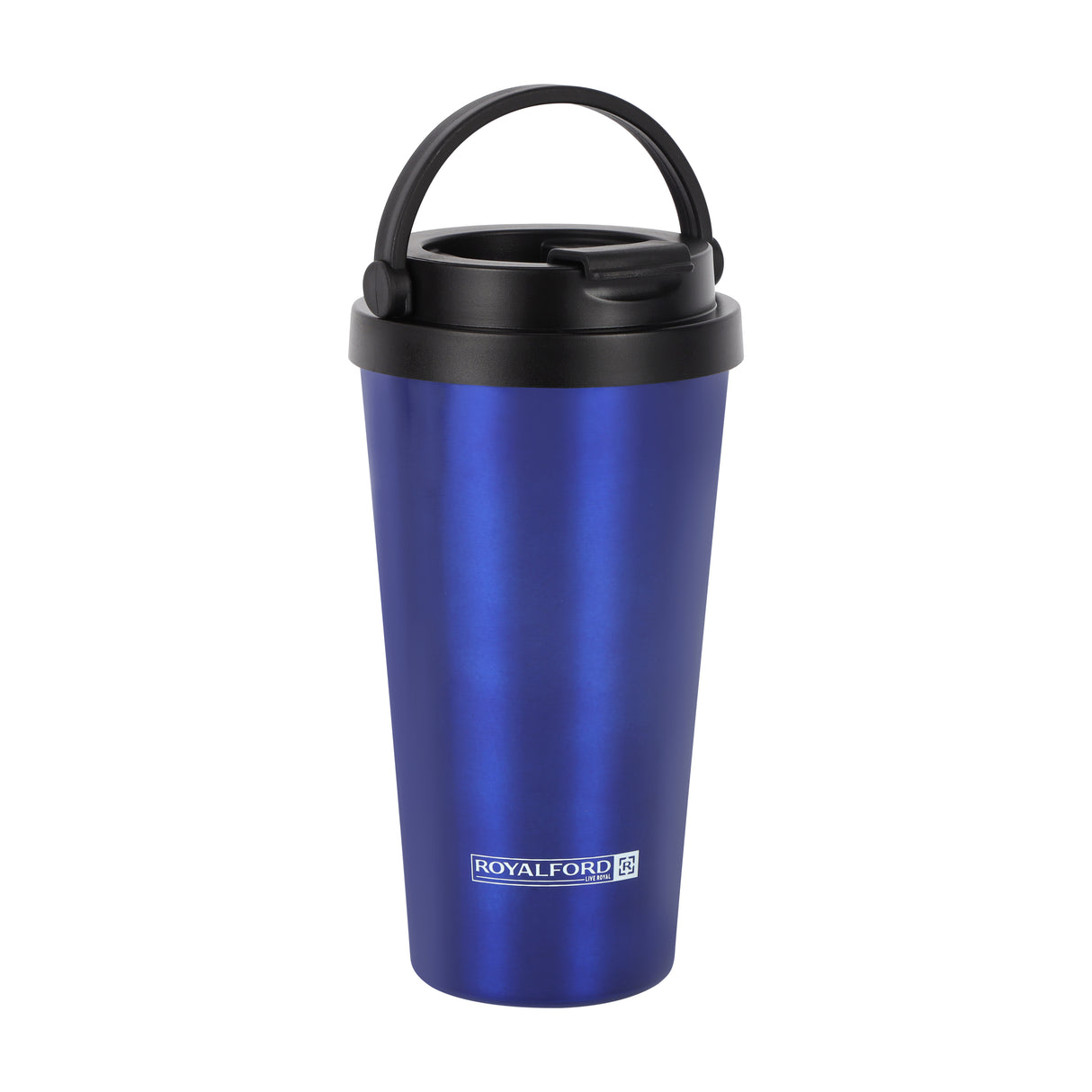 Royalford 450 ML / 15.2oz Stainless Steel Vacuum Tumbler- RF11249| High-Quality Vacuum Insulation Preserves the Flavor and Freshness| Portable, Leak-Resistant and Light-Weight| Suitable for Indoor and Outdoor Use| Blue