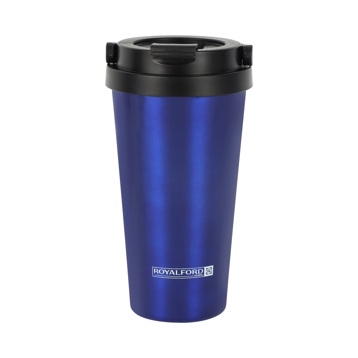 Royalford 450 ML / 15.2oz Stainless Steel Vacuum Tumbler- RF11249| High-Quality Vacuum Insulation Preserves the Flavor and Freshness| Portable, Leak-Resistant and Light-Weight| Suitable for Indoor and Outdoor Use| Blue