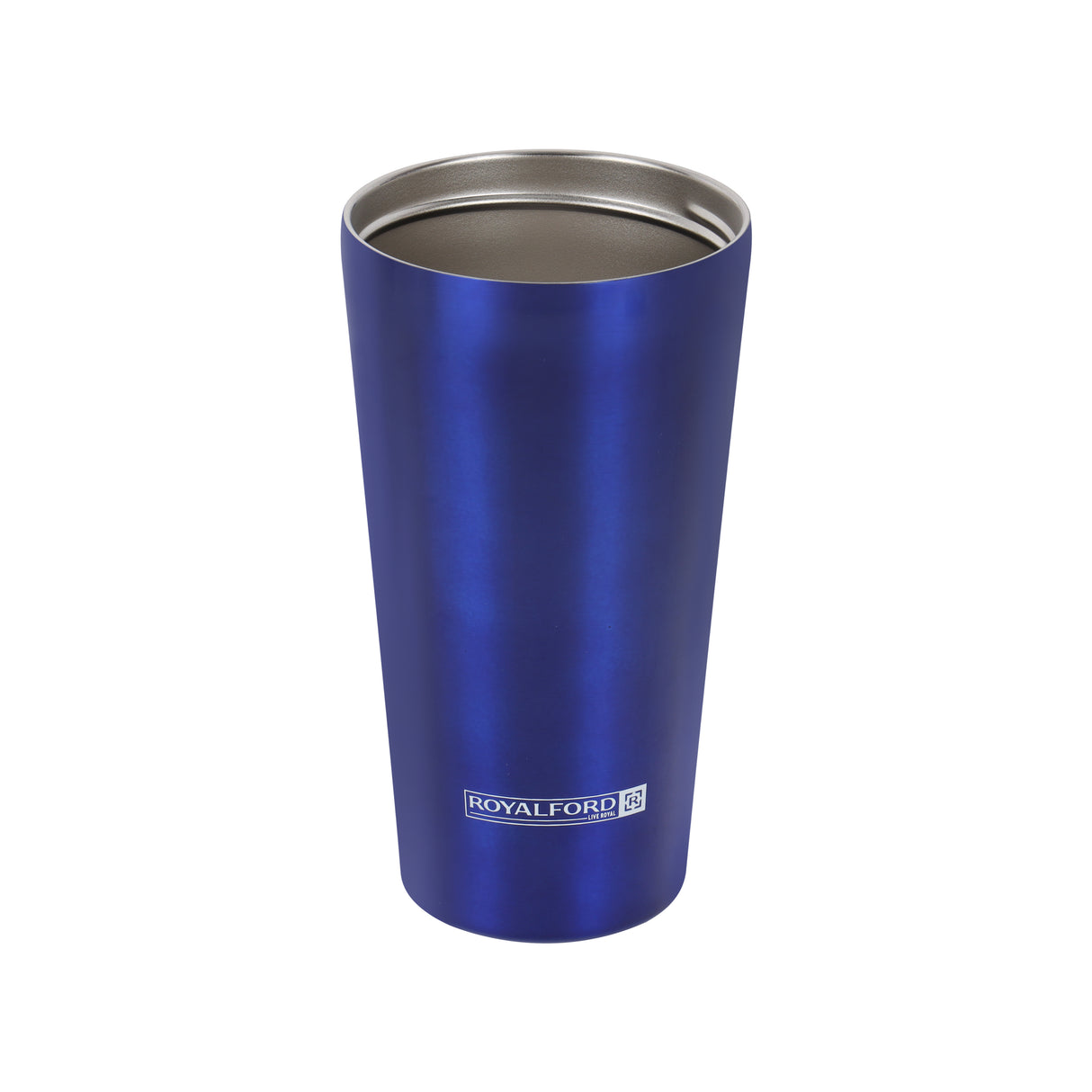 Royalford 450 ML / 15.2oz Stainless Steel Vacuum Tumbler- RF11249| High-Quality Vacuum Insulation Preserves the Flavor and Freshness| Portable, Leak-Resistant and Light-Weight| Suitable for Indoor and Outdoor Use| Blue