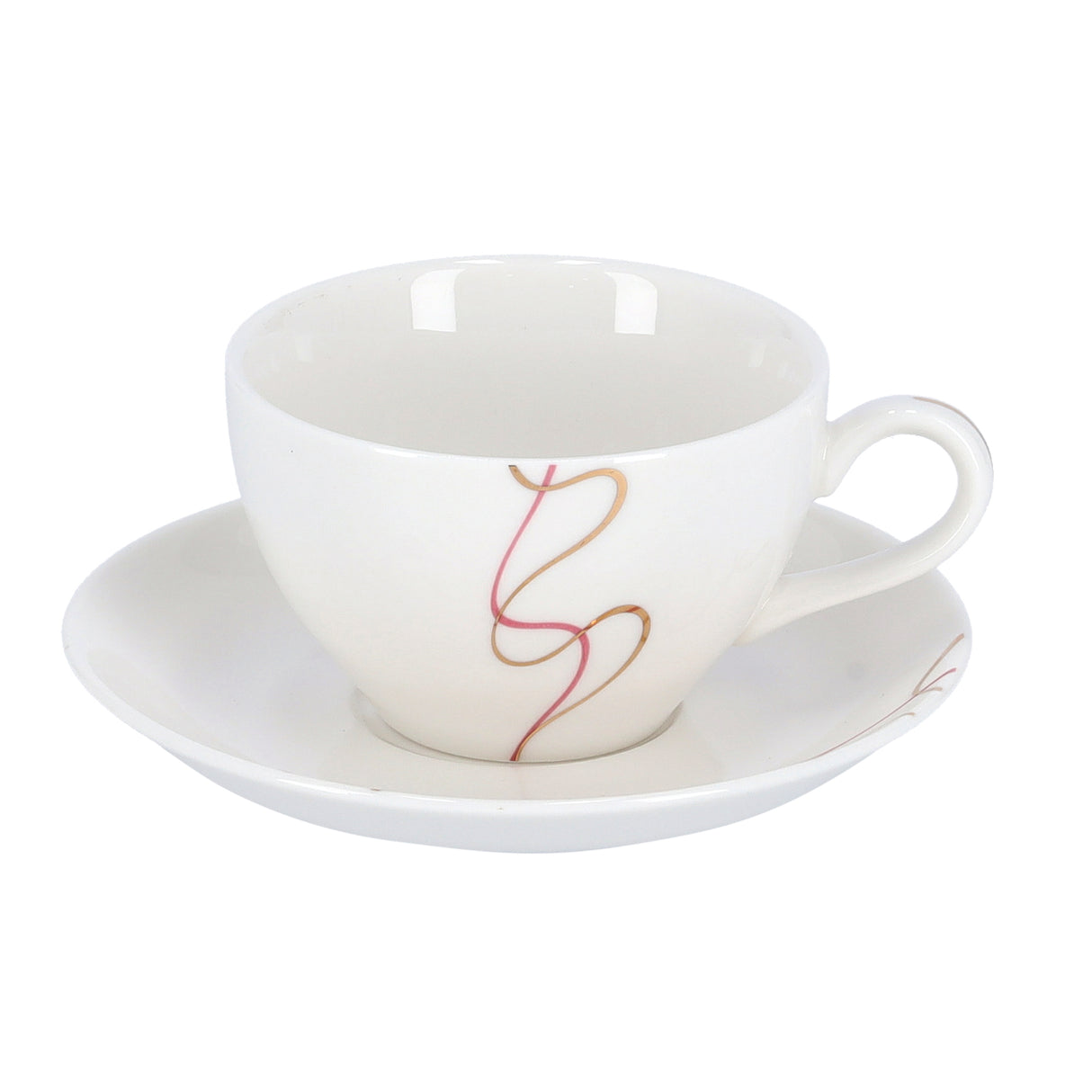 12PCS Bone China Round Cup & Saucer Set Royalford RF4307