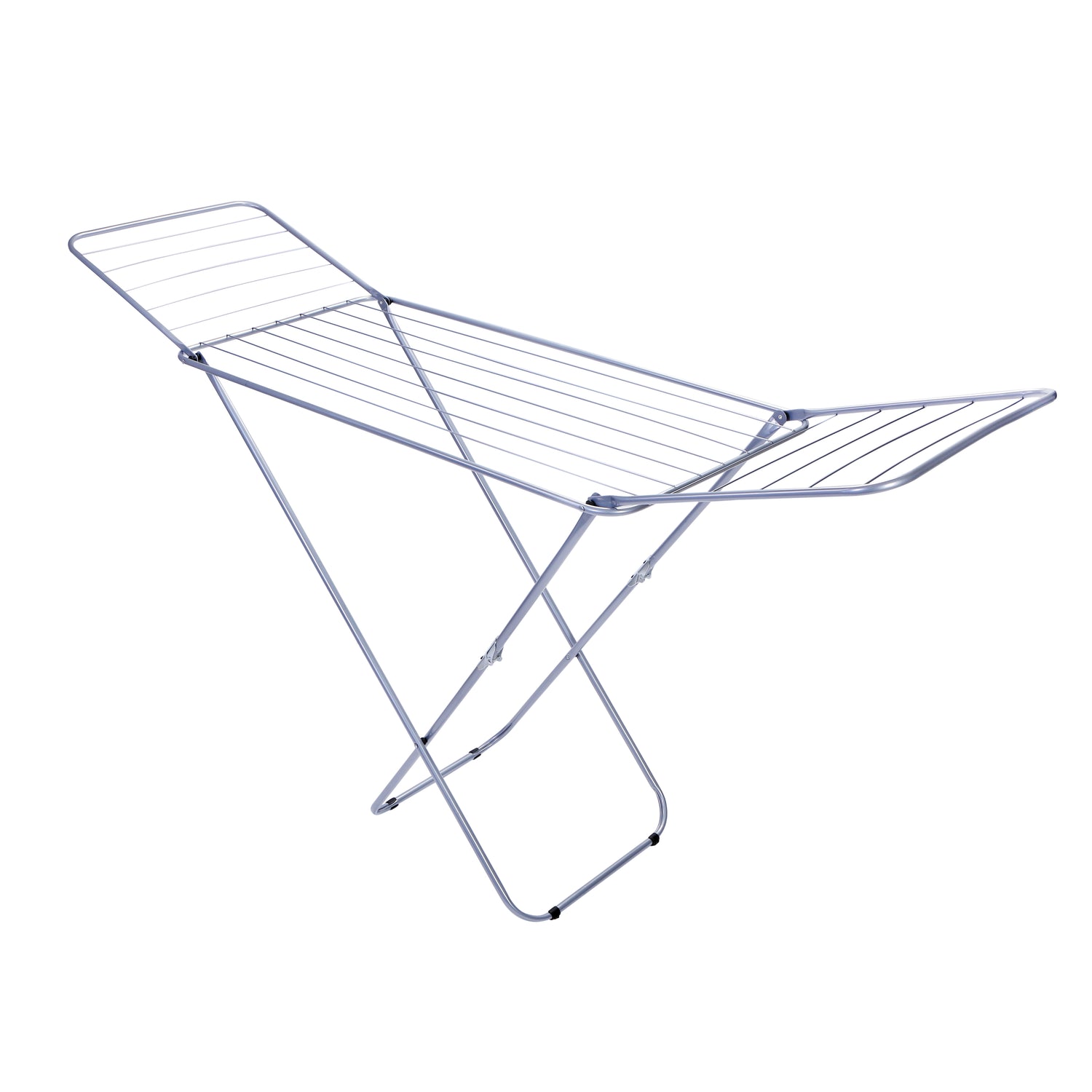 Royalford RF5000 Large Folding Clothes Airer - Drying Space Laundry Washing |Durable Metal Drying Rack | Multifunctional Air Dryer Ideal for Indoor and Outdoor | Easy Store 2 Folding Winged Clothes Airer