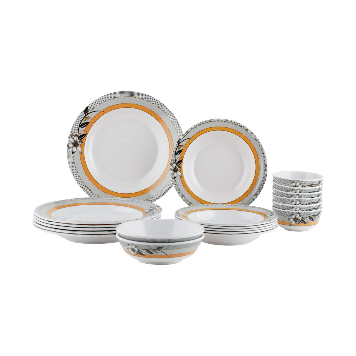 Melamine Dinner Set, 20 Pcs