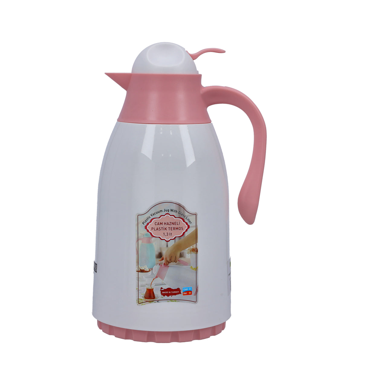 Royalford 1.3L Vacuum Flask - Thermos Flask with Double Wall Design | Jug Flask, Long Hours Hot & Cool Retention | Comfortable Handle with Spill Proof Pouring Spot | Perfect for Coffee, Milk & More