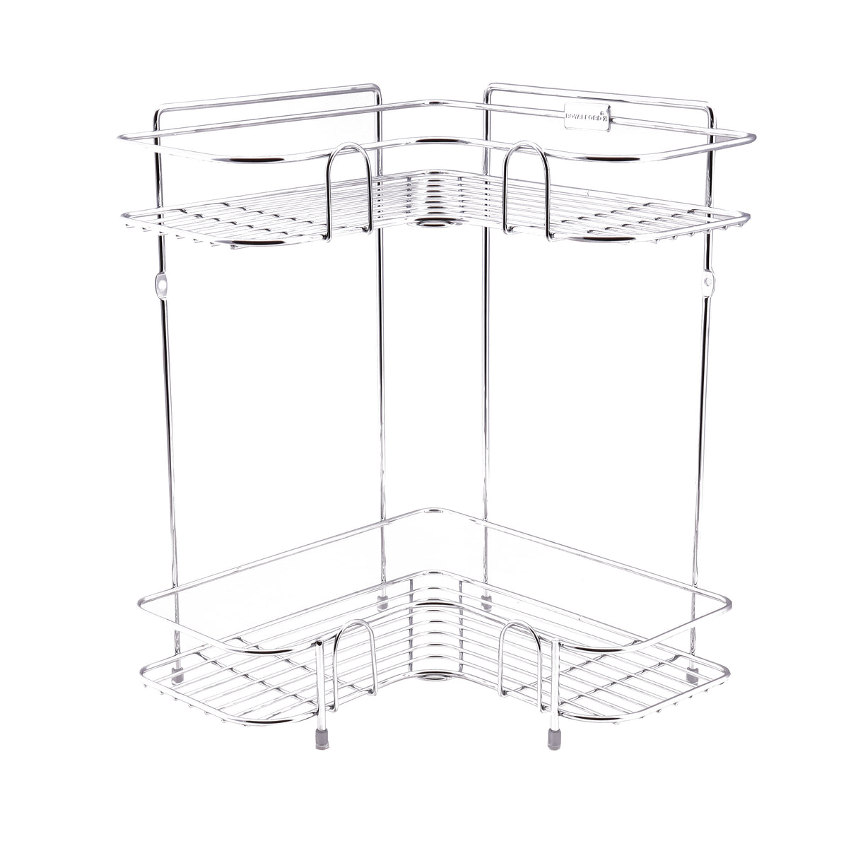 2 Tier Corner Rack - Rust Free Stainless Steel Shower Caddy Rack Bathroom Organizer Corner Shelf | Ideal for Bedroom, Bathroom, Kitchen or Living Room