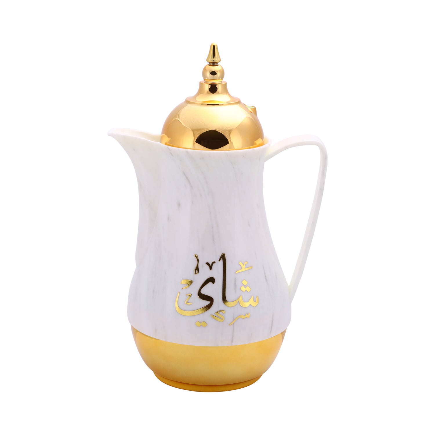 Double Wall 1 L+1 L 2 Pieces Marble Tea & Cawa Set RF9414 Royalford