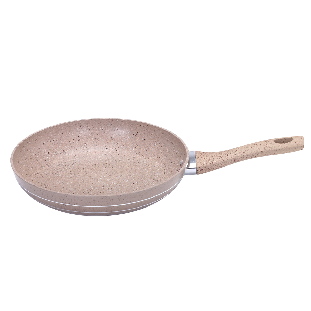 Royalford 26cm Smart Fry Pan - 5 Layer Granite Non-Stick Coating Pan | Multiple Hob Compatibility | Heat-Resistant Handle with Hanging Loop | Ideal Frying, Cooking, Sauteing & More