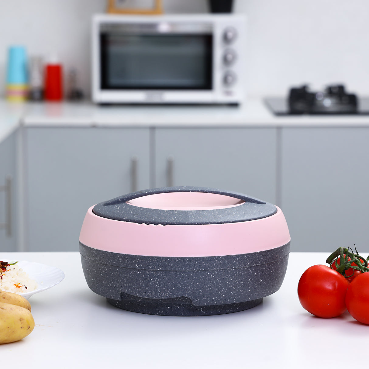 Premium Healthy Cook & Serve Combo: Geepas 4L Air Fryer & Royalford 2500ml Cosmos Insulated Casserole