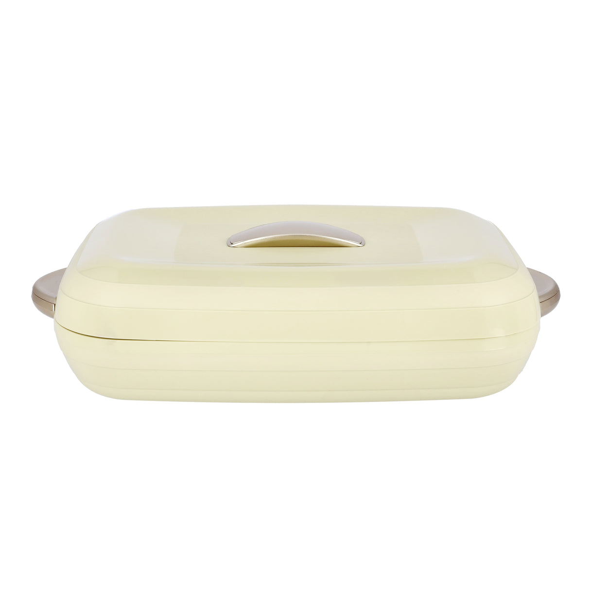 Royalford 3.5L Insulated Oval Hot Pot - Inner Glass Container, Elegant Hot Pot Food Warmer/Cooler | Thermal Soup/Salad Serving Bowl Hot Food Container with Comfortable Handles