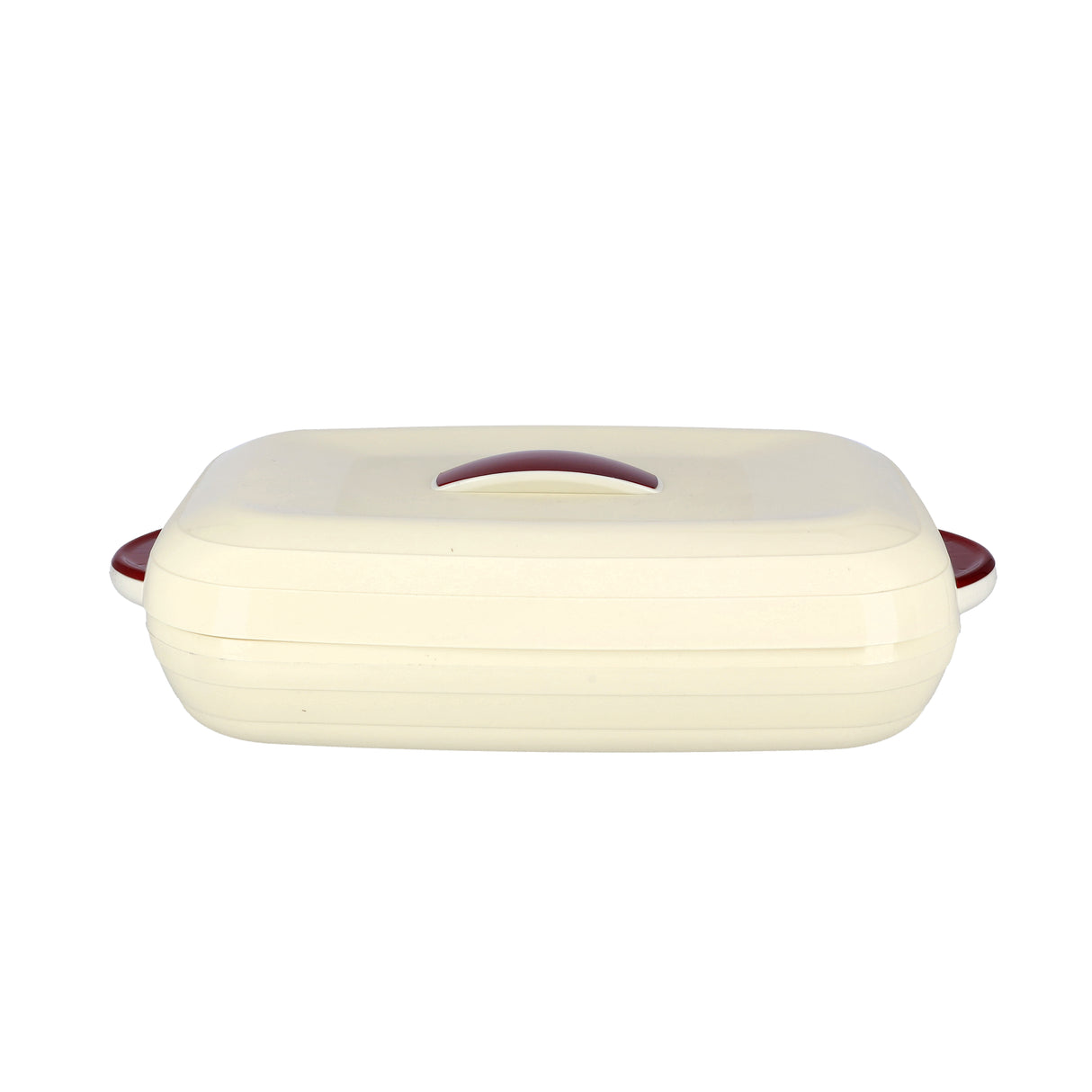 Royalford 3.5L Insulated Oval Hot Pot - Inner Glass Container, Elegant Hot Pot Food Warmer/Cooler | Thermal Salad Serving Bowl Hot Food Container with Comfortable Handles