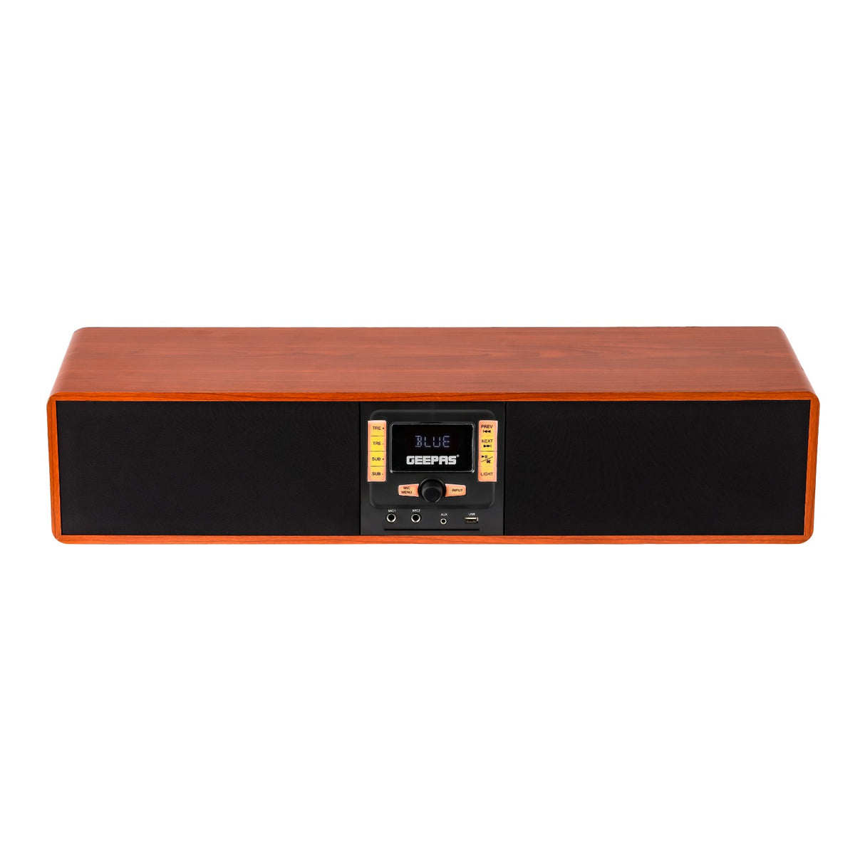 Geepas Soundbar GSRB150WD | 180W | Bluetooth | Wooden Finish
