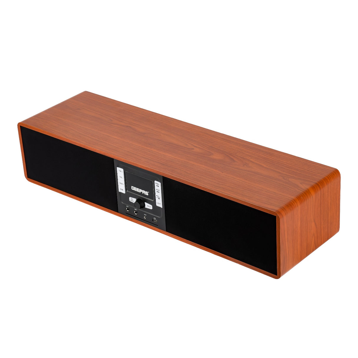Geepas Soundbar GSRB150WD | 180W | Bluetooth | Wooden Finish