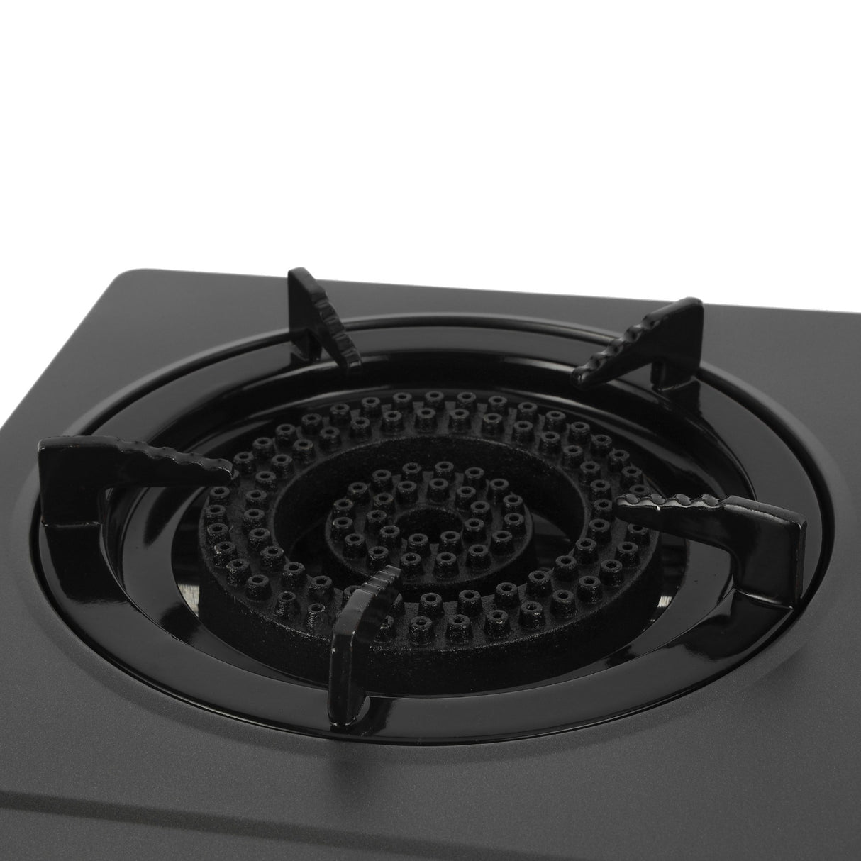 Geepas GGC31048 Stainless Steel Gas Cooker | 2 cast iron burners| auto ignition| low gas use saves 60%| heavy enamel pan support| durable| easy to clean| 2-year warranty