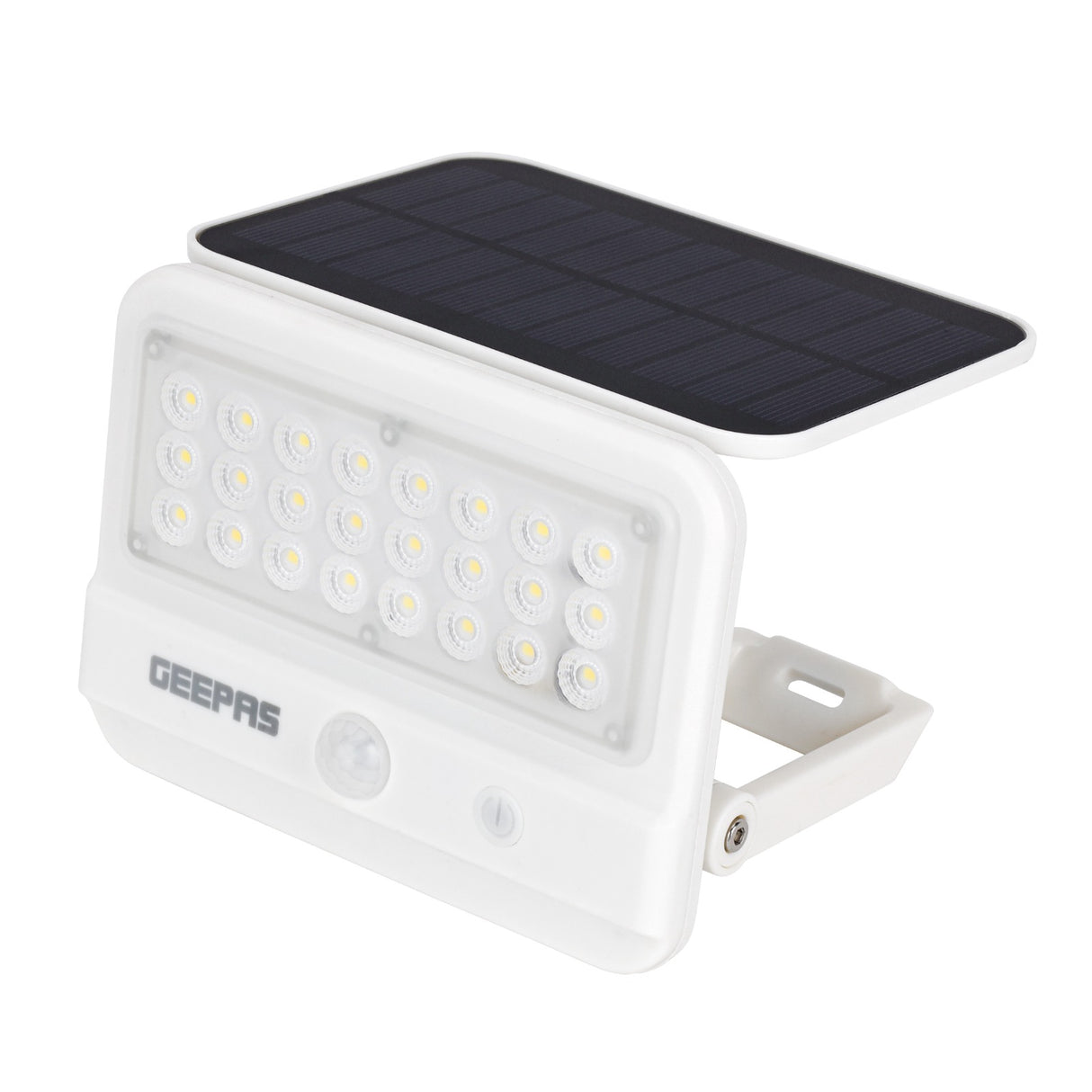 Geepas Solar LED Wall Light-GESL55145/Energy Efficient Design/Motion Sensor/Dual Induction Modes/Solar DC Input,IP54 Waterproof Rating/10-12 Hours Working/2 Year Warranty