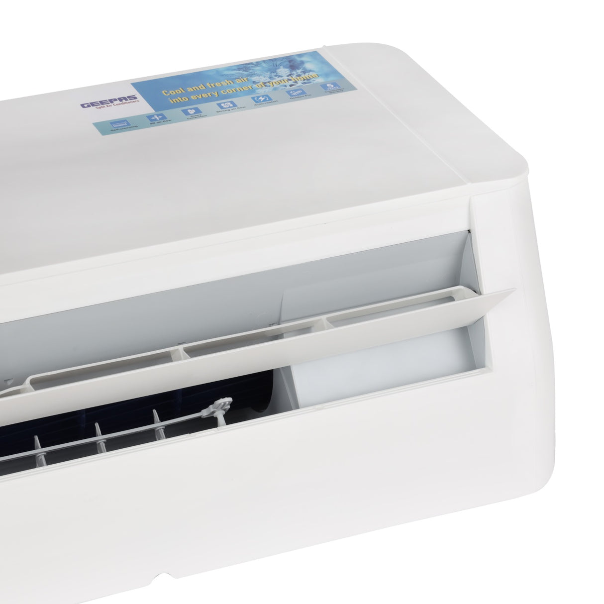 Geepas 2 Ton Split AC-24K, R410A Refrigerant, High-Efficiency Piston Big Compressor,T3 Climate Design,Powerful Cooling, Energy Efficient, Durable and Reliable Performance