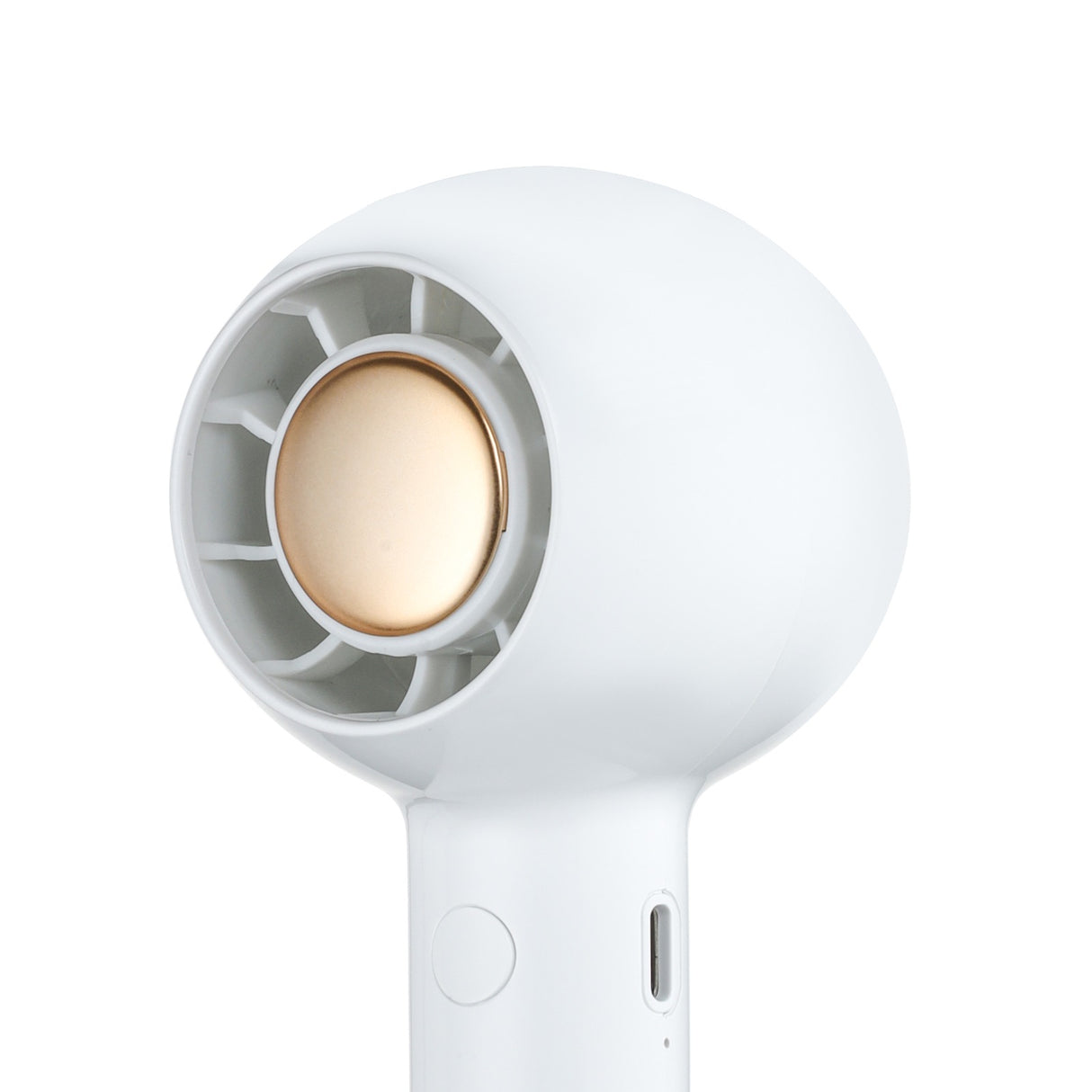 Geepas Mini Portable Handheld Fan- GF21222/ 2 Speed Control, 4 Hours Long Working Time/Small, Lightweight, Rechargeable for Indoor and Outdoor Use/White, 2 Years Warranty